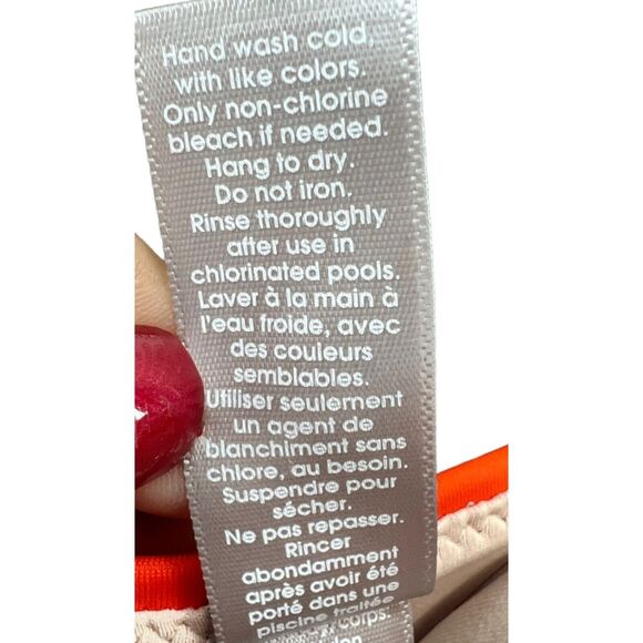 Chelsea28 Easy Retro One Piece Swimsuit Womens Orange Belted Adjustable Straps - Picture 12 of 12